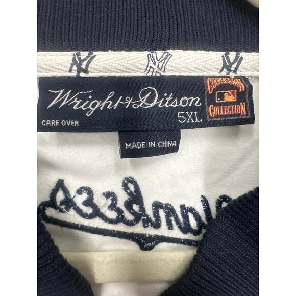 New York Yankees Jacket Cooperstown Collection 5XL Wright & Ditson Baseball MLB - Picture 9 of 9